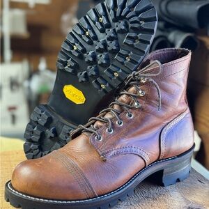 Red Wing Iron Ranger Brown Leather Boots